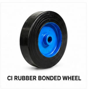 CI Rubber Bonded Wheel